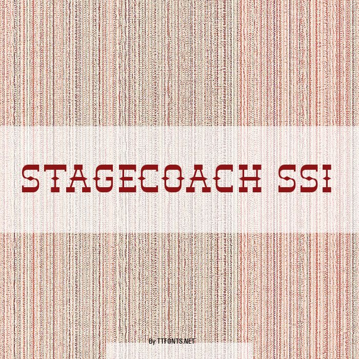 Stagecoach SSi example